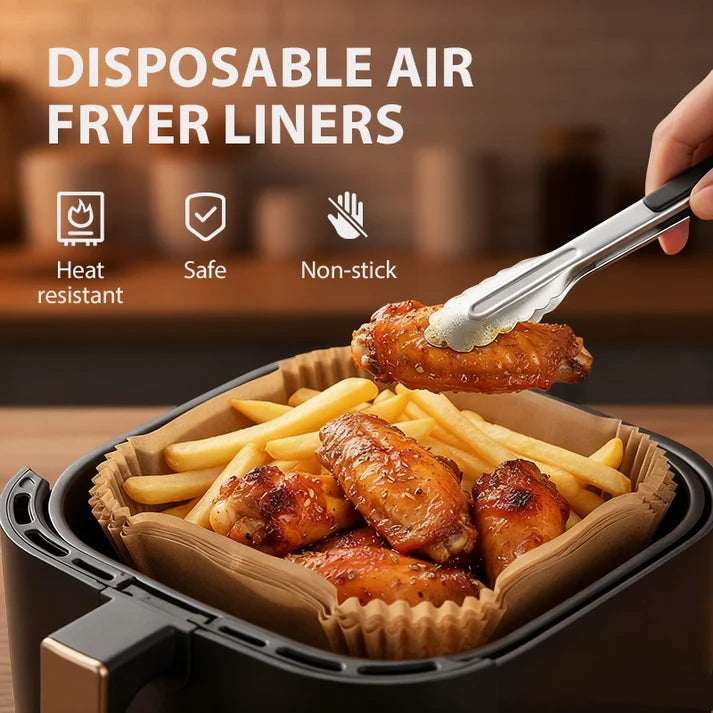 🍟 Air Fryer Paper Liners – Clean Cooking Made Easy ✨