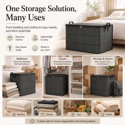 Giant storage bag – instantly enjoy a clean and organized home.