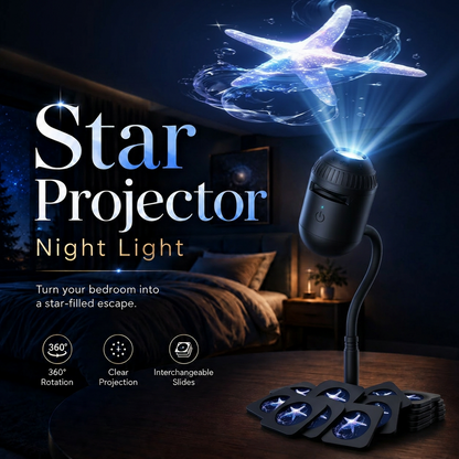 SVASP™360° Flexible Star Projector & Ambient Night Light (HD Optics Series)