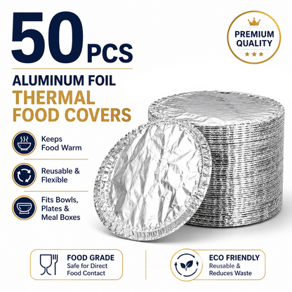 📢📢 50% OFF! ⏰【100 Pieces】 Aluminum Foil Insulating Cover