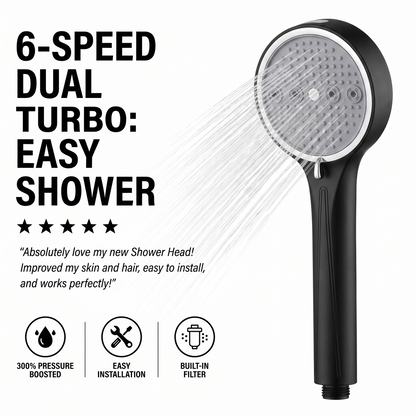 [Limited-Time 50% Off] Showerhead with filter: Enhances water pressure and purifies water quality