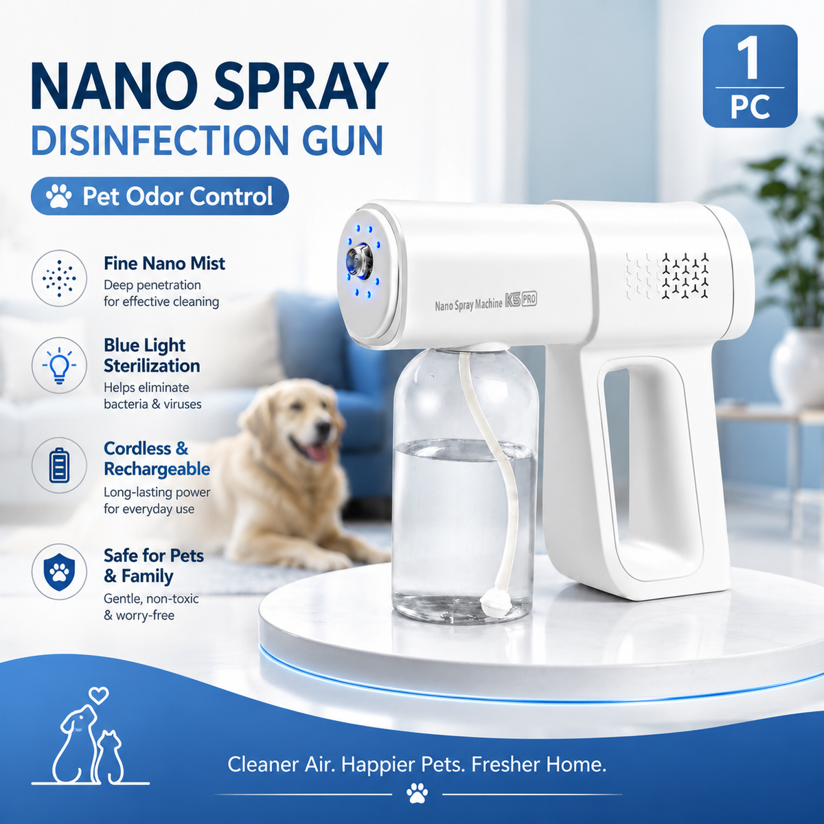 🥳 2026 HOT OFFER – 50% OFF! 🚗🏠 Cordless Nano Spray Gun – Adjustable Mist, 380 ml Tank & Versatile Use – Perfect for Disinfection, Dust Cleaning and Car Care 🔫