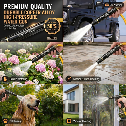 🏠🚗EaseHub™  Pressurized Water Spray Gun Extremely durable Commercial-Grade High-Velocity Power ⚡