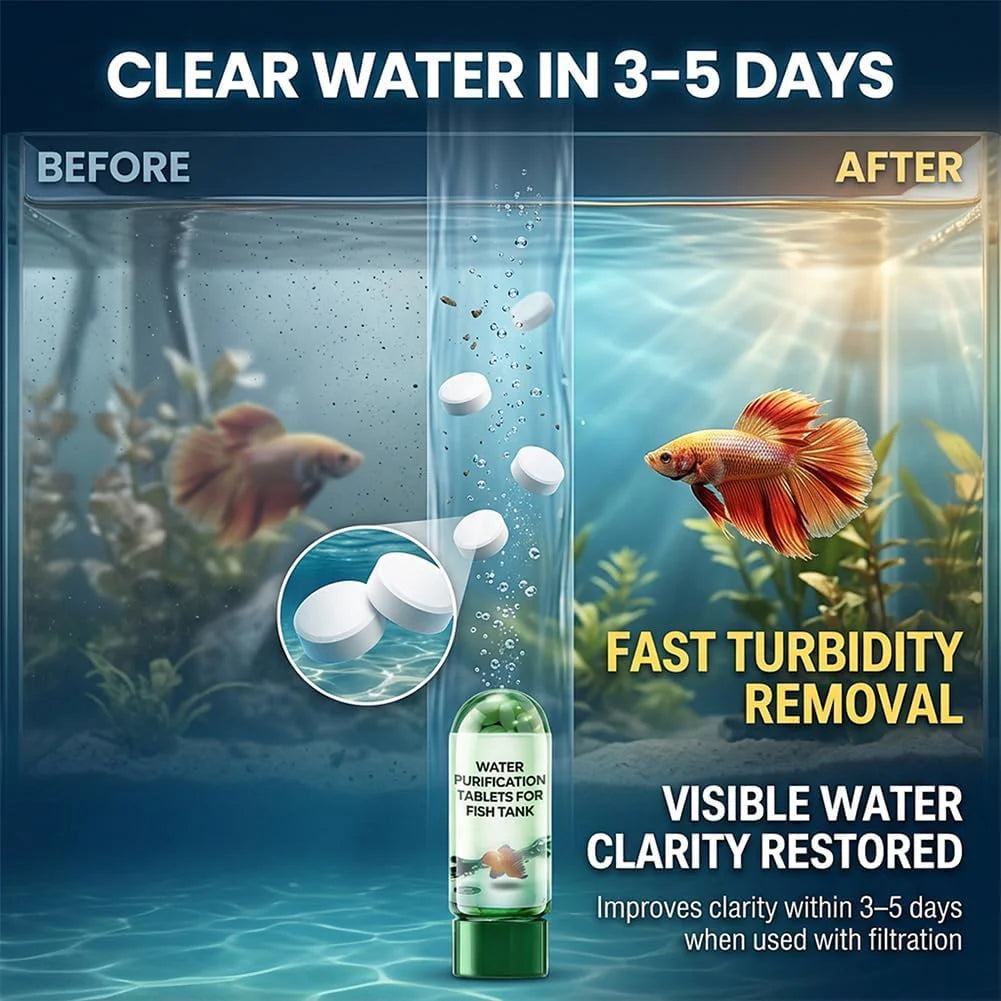 💥Hot sale♻️49% off for a limited time💧Powerful Aquarium Water Purification Tablet