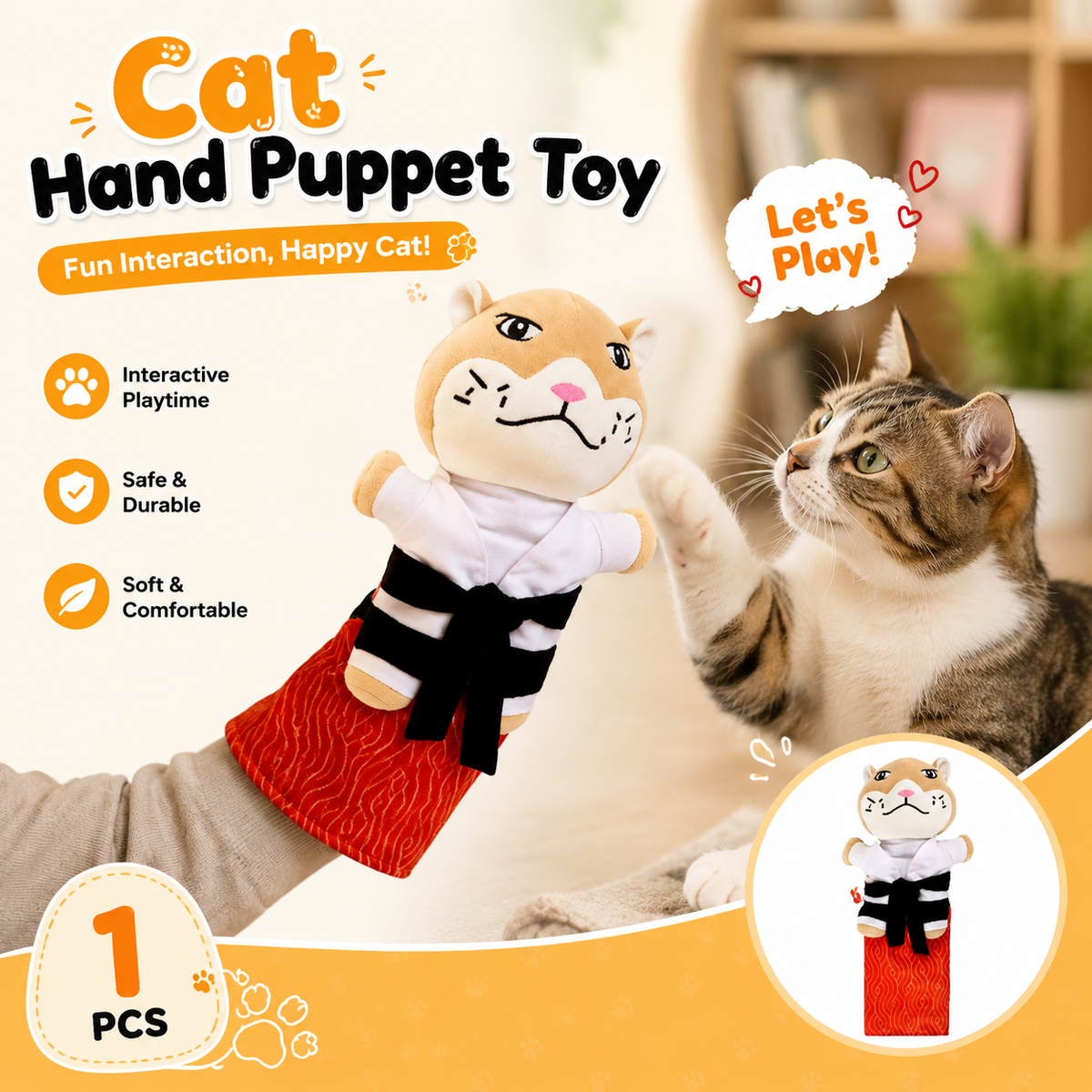 Khdnah® 🥊 Interactive Cat Boxing Toy – Catnip Punching Bag with Strong Suction Base🐱