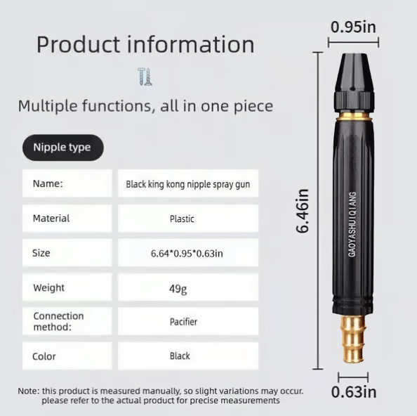 🏠🚗High Pressure Car Wash Water Gun - All-in-One Kit with Power Booster Nozzle⚡