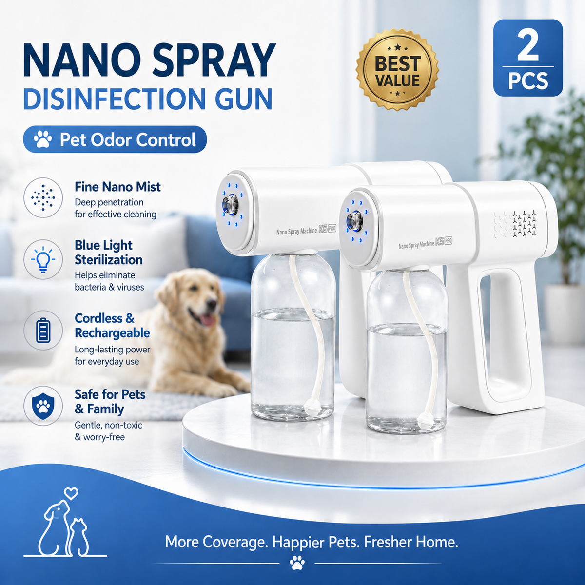 🥳 2026 HOT OFFER – 50% OFF! 🚗🏠 Cordless Nano Spray Gun – Adjustable Mist, 380 ml Tank & Versatile Use – Perfect for Disinfection, Dust Cleaning and Car Care 🔫