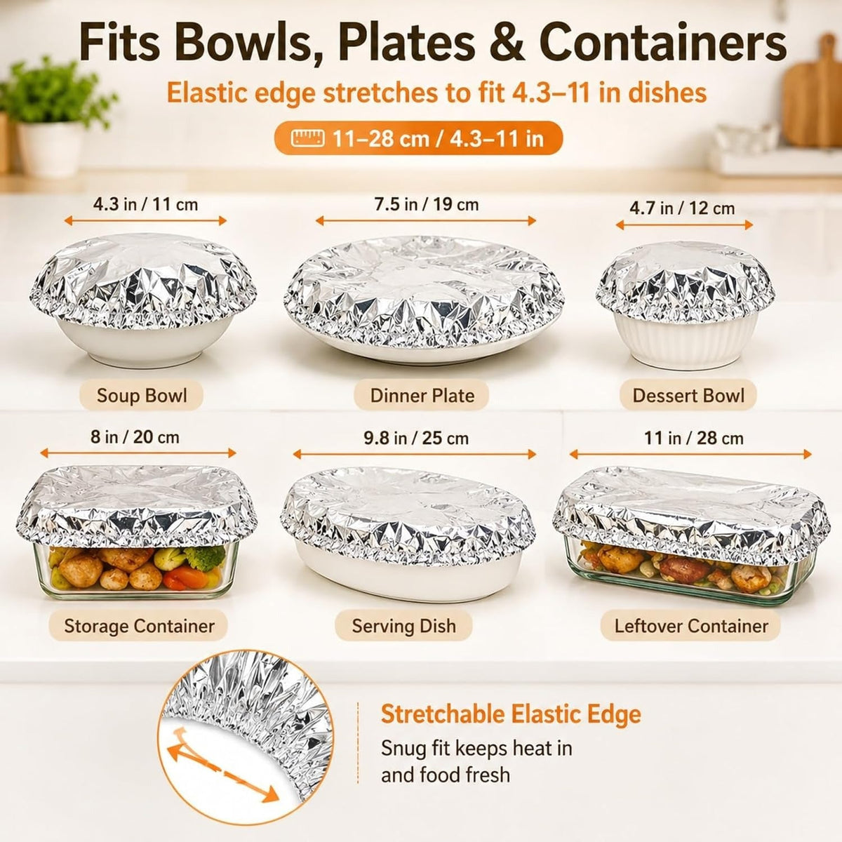 📢📢 50% OFF! ⏰【100 Pieces】 Aluminum Foil Insulating Cover