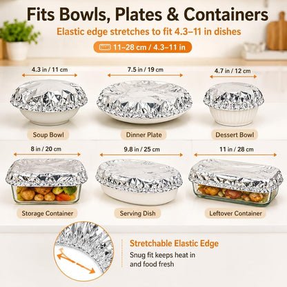 📢📢 50% OFF! ⏰【100 Pieces】 Aluminum Foil Insulating Cover