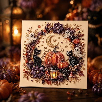 🔥HALLOWEEN SALE 👻✨ Halloween Pearl Art DIY Kit – Turn Tiny Pearls into Spooky-Cute Magic