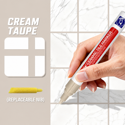 Junazilo® ✏️Grout Pen, Waterproof Anti‑Mold Tile Grout Refresher for Ceramic Tile Seams Bathroom Kitchen Floor