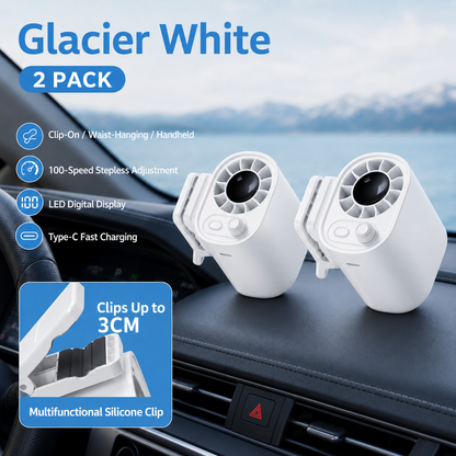 ❄️Hands-Free Personal Cooling Fan with LED Display