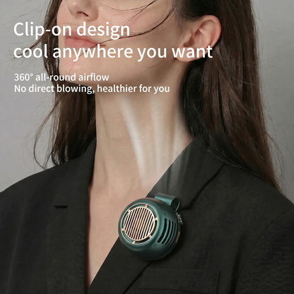 🌞Cooling Redefined:❄️ Powerful Airflow, All-Day Battery & Hands-Free🔋.