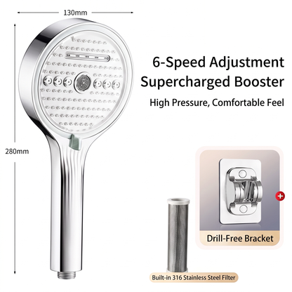 [Limited-Time 50% Off] Showerhead with filter: Enhances water pressure and purifies water quality