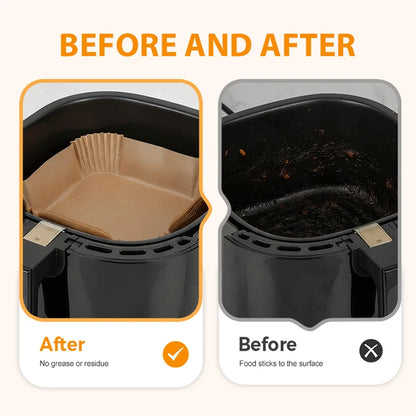 🍟 Air Fryer Paper Liners – Clean Cooking Made Easy ✨