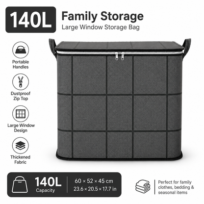 Giant storage bag – instantly enjoy a clean and organized home.