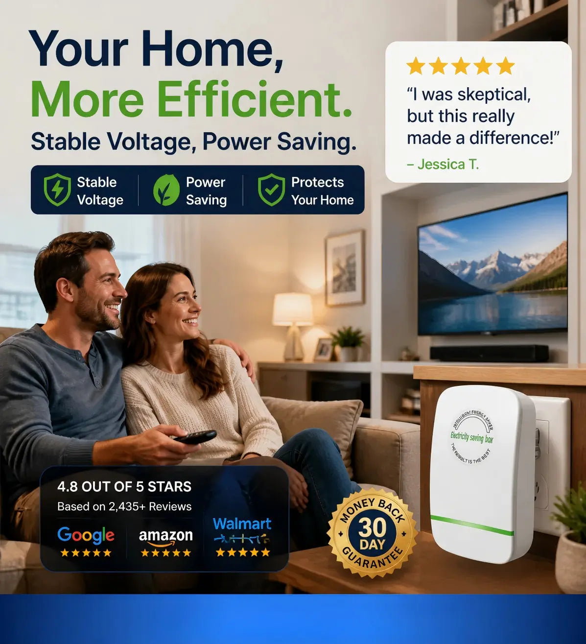Vnproo™2026 Smart Power-Saving Box: Saves on Electricity Bills, Stabilizes Current and Voltage, and Protects Appliances