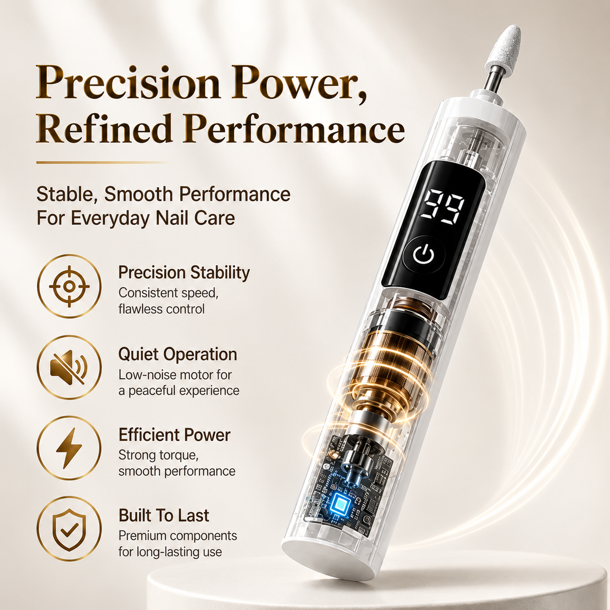 ✨ Exclusive 40% OFF Add-On—Ivanoire® Professional Electric Nail Drill Kit - Digital Speed Manicure & Pedicure system