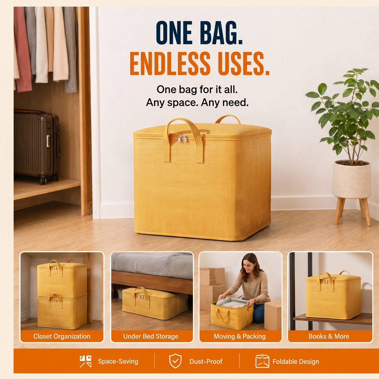 GGPM™ Ultra-Thick Heavy-Duty Storage Bag | Indestructible & Tear-Resistant