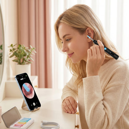 High-tech Visual Ear Scoop, Smart Temperature Control System, 9-Piece Cleaning Set with Free Gift