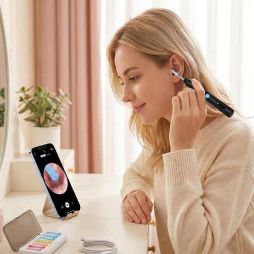 High-tech Visual Ear Scoop, Smart Temperature Control System, 9-Piece Cleaning Set with Free Gift