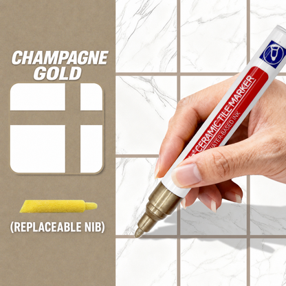 Junazilo® ✏️Grout Pen, Waterproof Anti‑Mold Tile Grout Refresher for Ceramic Tile Seams Bathroom Kitchen Floor