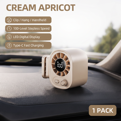 ❄️Hands-Free Personal Cooling Fan with LED Display