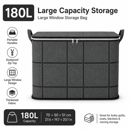 Giant storage bag – instantly enjoy a clean and organized home.