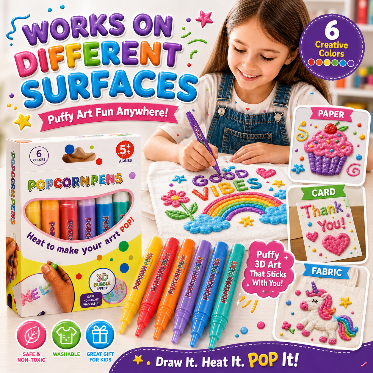 Save 50% by ordering today丨Ave79® 3D Relief Art Pen – Turn Flat Drawings Into Touchable 3D Art🪄