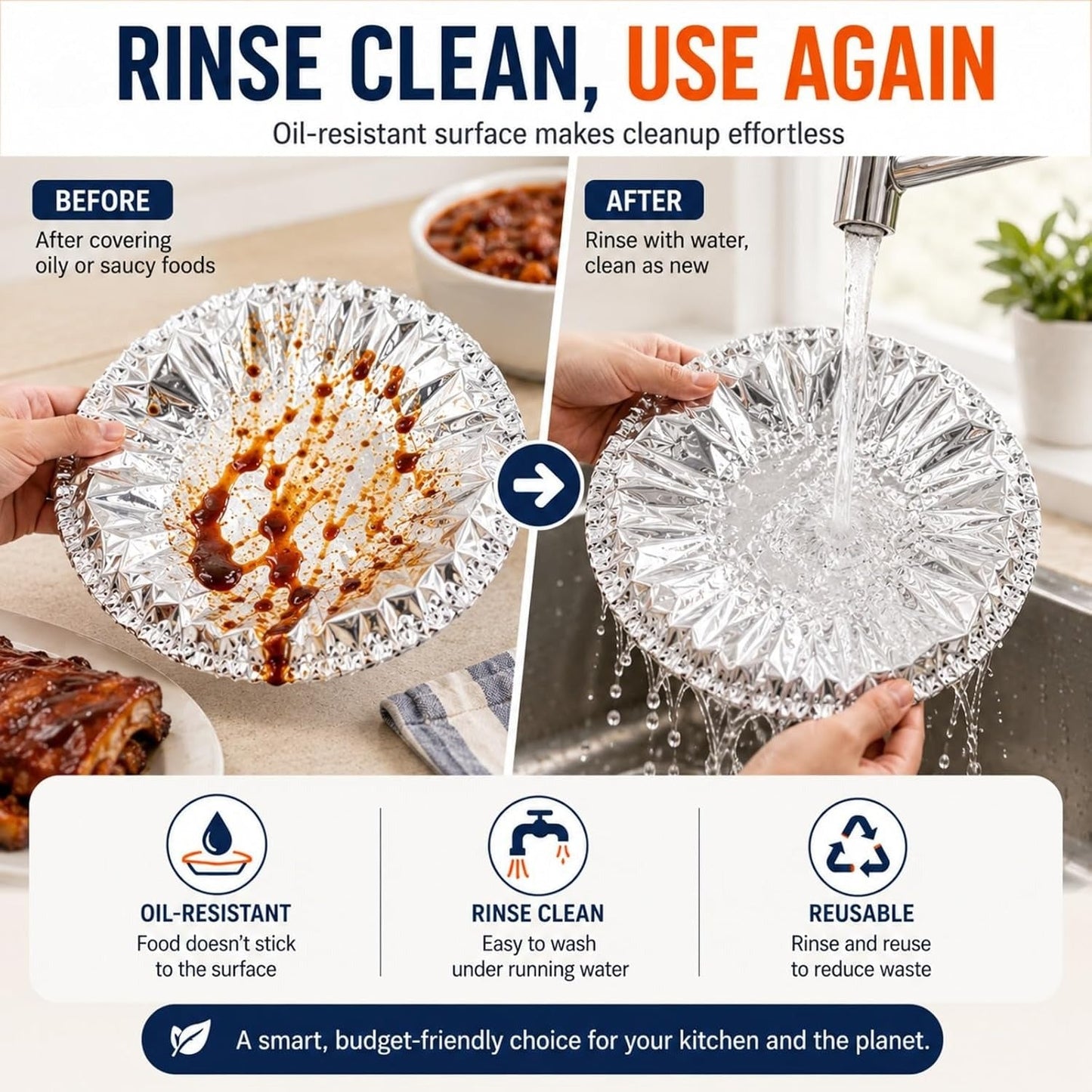 📢📢 50% OFF! ⏰【100 Pieces】 Aluminum Foil Insulating Cover