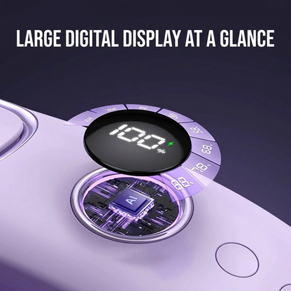 Semiconductor Cooling Neck Air Conditioner with LED Display | Long Battery Life Wearable Fan