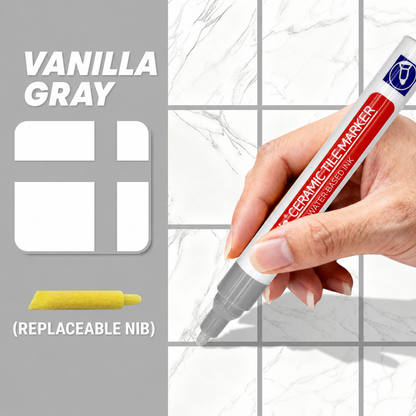 Junazilo® ✏️Grout Pen, Waterproof Anti‑Mold Tile Grout Refresher for Ceramic Tile Seams Bathroom Kitchen Floor