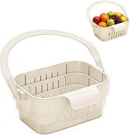 Kitchen Strainer and Vegetable Drain Basket—Foldable for Easy Storage