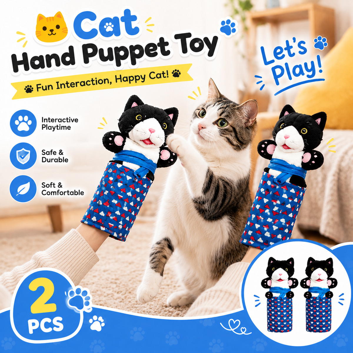 Khdnah® 🥊 Interactive Cat Boxing Toy – Catnip Punching Bag with Strong Suction Base🐱