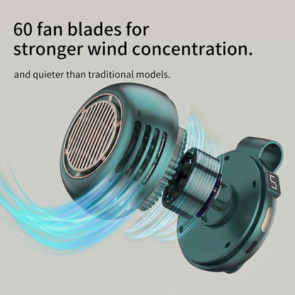 🌞Cooling Redefined:❄️ Powerful Airflow, All-Day Battery & Hands-Free🔋.
