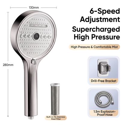 [Limited-Time 50% Off] Showerhead with filter: Enhances water pressure and purifies water quality