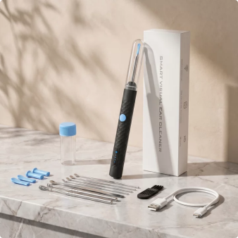 High-tech Visual Ear Scoop, Smart Temperature Control System, 9-Piece Cleaning Set with Free Gift
