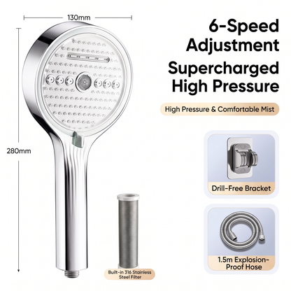 [Limited-Time 50% Off] Showerhead with filter: Enhances water pressure and purifies water quality