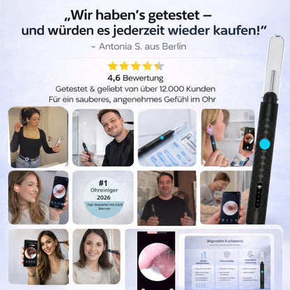 High-tech Visual Ear Scoop, Smart Temperature Control System, 9-Piece Cleaning Set with Free Gift