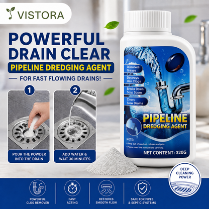 🔥Liapu Powerful Drain Cleaner | 99% Antibacterial Solution, Dissolves 200+ Clogs & Safely Cleans Pipes
