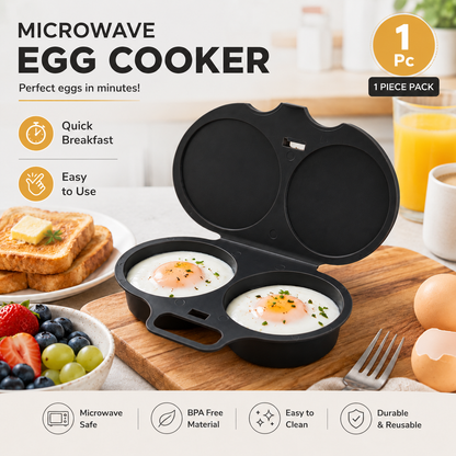 Khdnah® 🥚 50% OFF NOW! ⏱️ Microwave Egg Cooker – Perfect poached eggs in 2 mins, no oil & splash-proof – Quick, healthy & mess-free breakfast 🌿