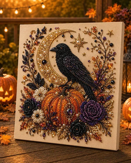 🔥HALLOWEEN SALE 👻✨ Halloween Pearl Art DIY Kit – Turn Tiny Pearls into Spooky-Cute Magic