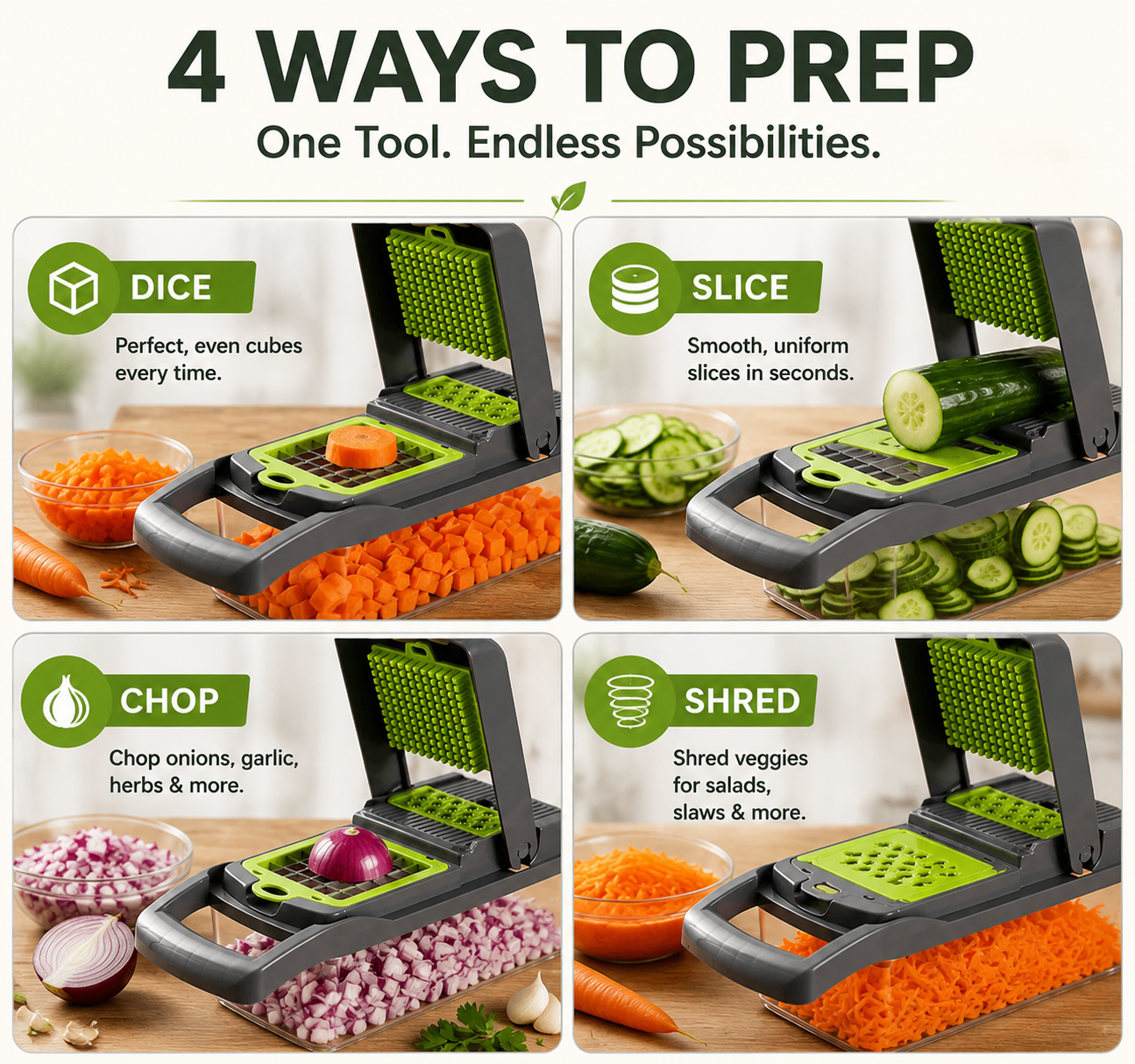 korakio®🔪Stop Chopping The Hard Way - Chop, Slice & Dice Vegetables in Seconds