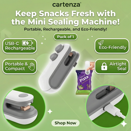 ✅ Seal Any Bag in Seconds! | 2-in-1 Mini Heat Sealer + Cutter 🔥