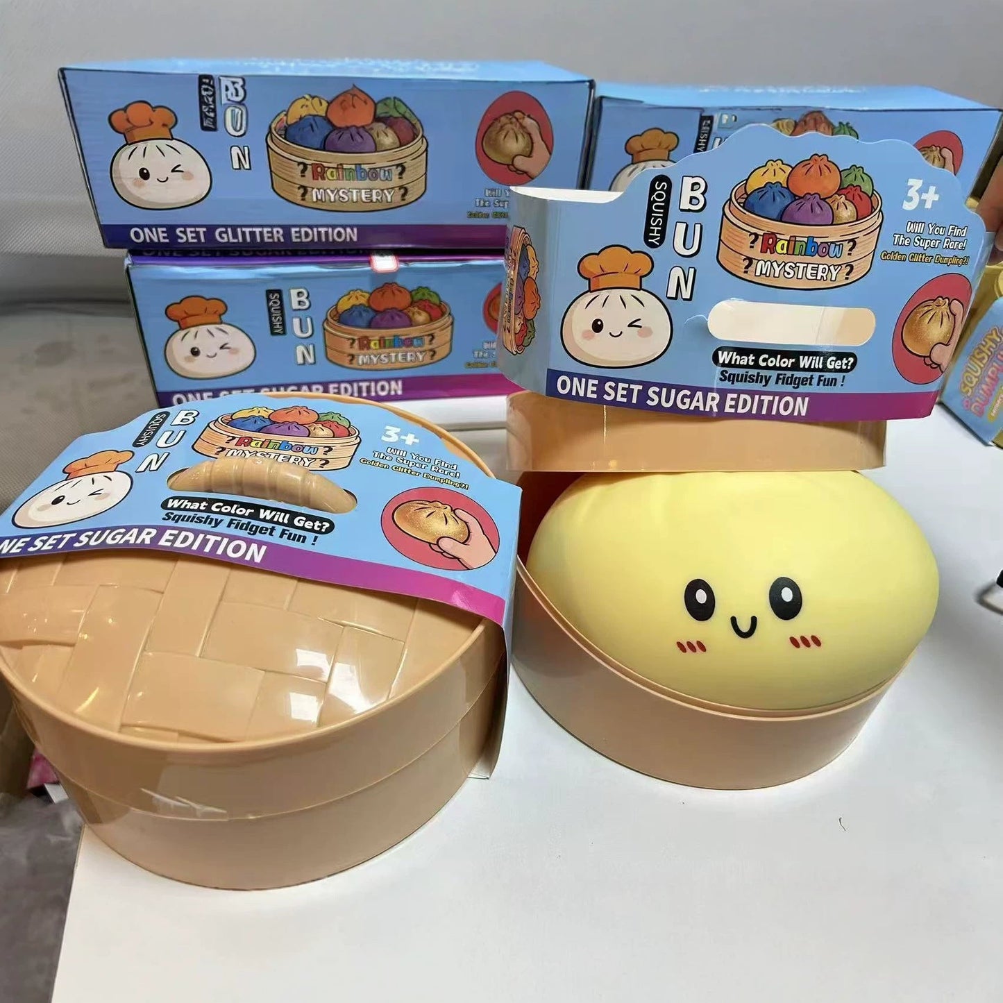 😋12PCS Cute Big Bun Squishy Toys – Super Soft Stress Relief Fidget Set 🍞✨