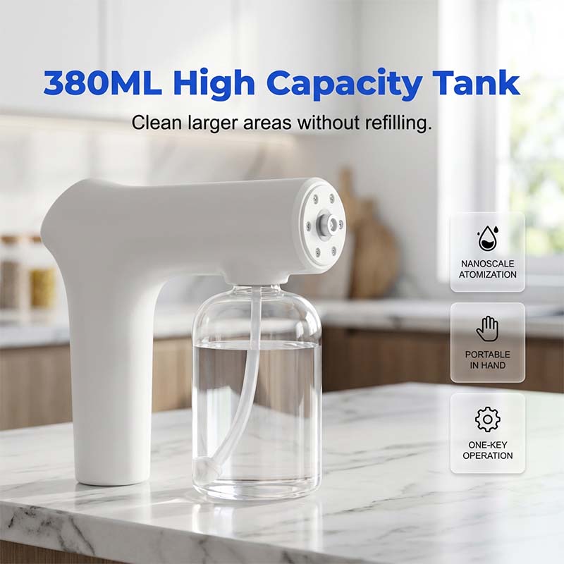 🥳 2026 HOT OFFER – 50% OFF! 🚗🏠 Cordless Nano Spray Gun – Adjustable Mist, 380 ml Tank & Versatile Use – Perfect for Disinfection, Dust Cleaning and Car Care 🔫