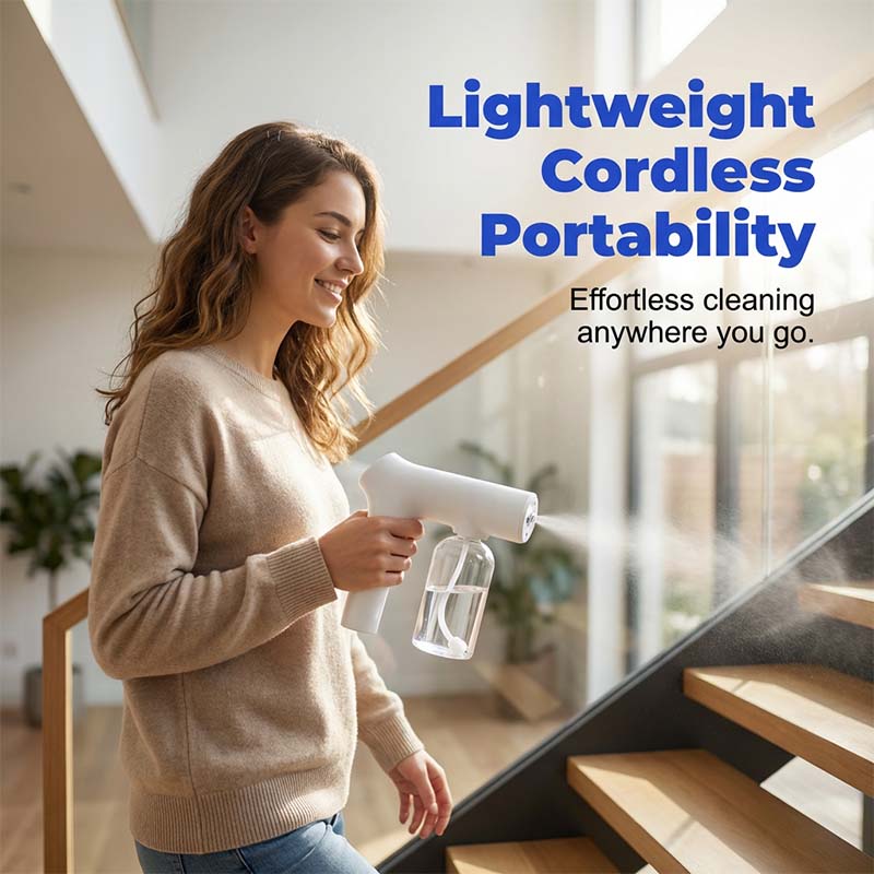 🥳 2026 HOT OFFER – 50% OFF! 🚗🏠 Cordless Nano Spray Gun – Adjustable Mist, 380 ml Tank & Versatile Use – Perfect for Disinfection, Dust Cleaning and Car Care 🔫