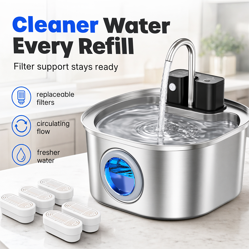 ⏰💰 50% OFF – Pet Fountain – Running Water for Healthier Pets! | 3-Stage Filtration | Encourages Drinking 🐱🐶💧✨
