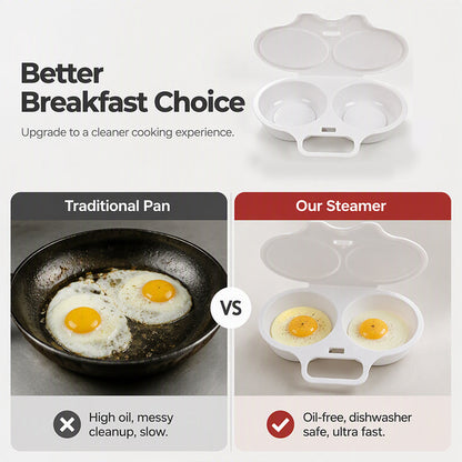 Khdnah® 🥚 50% OFF NOW! ⏱️ Microwave Egg Cooker – Perfect poached eggs in 2 mins, no oil & splash-proof – Quick, healthy & mess-free breakfast 🌿