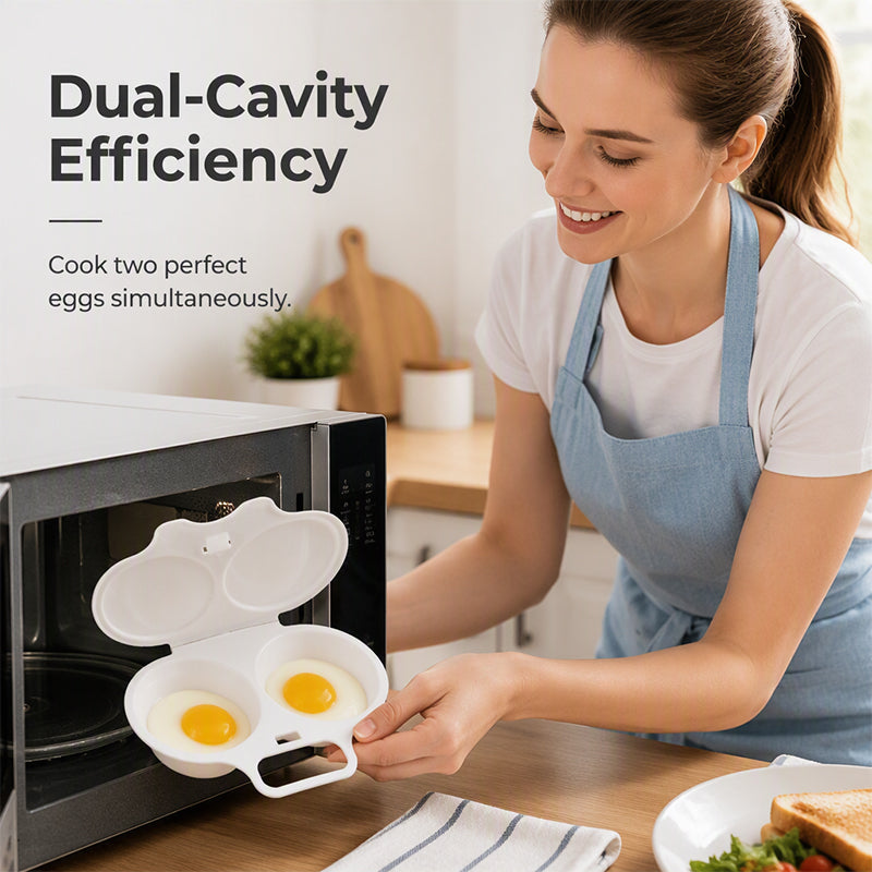 Khdnah® 🥚 50% OFF NOW! ⏱️ Microwave Egg Cooker – Perfect poached eggs in 2 mins, no oil & splash-proof – Quick, healthy & mess-free breakfast 🌿